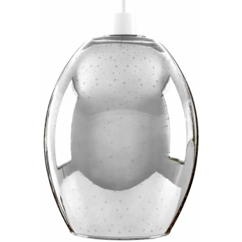 Image of Minisun - Chrome 3D Multi Coloured Starburst Glass Ceiling Pendant Light Shade