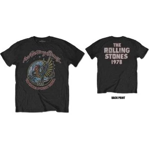 Image of The Rolling Stones - Dragon '78 Unisex X-Large T-Shirt - Black