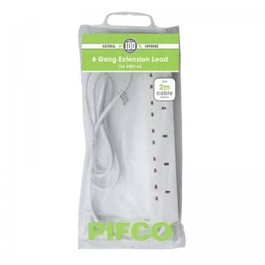 Image of Pifco 2M 6 Way Extension