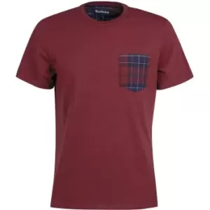 Image of Barbour Goole Pocket T-Shirt - Red