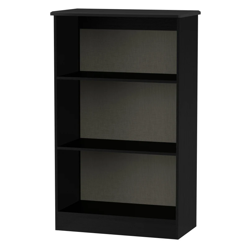 Image of Harrow Bookcase In Black Gloss (Ready Assembled)