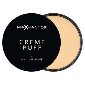 Image of Max Factor Creme Puff Powder Compact Medium Beige 41 Nude