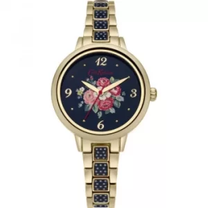 Image of Ladies Cath Kidston Forest Bunch Navy Spot Bracelet Watch