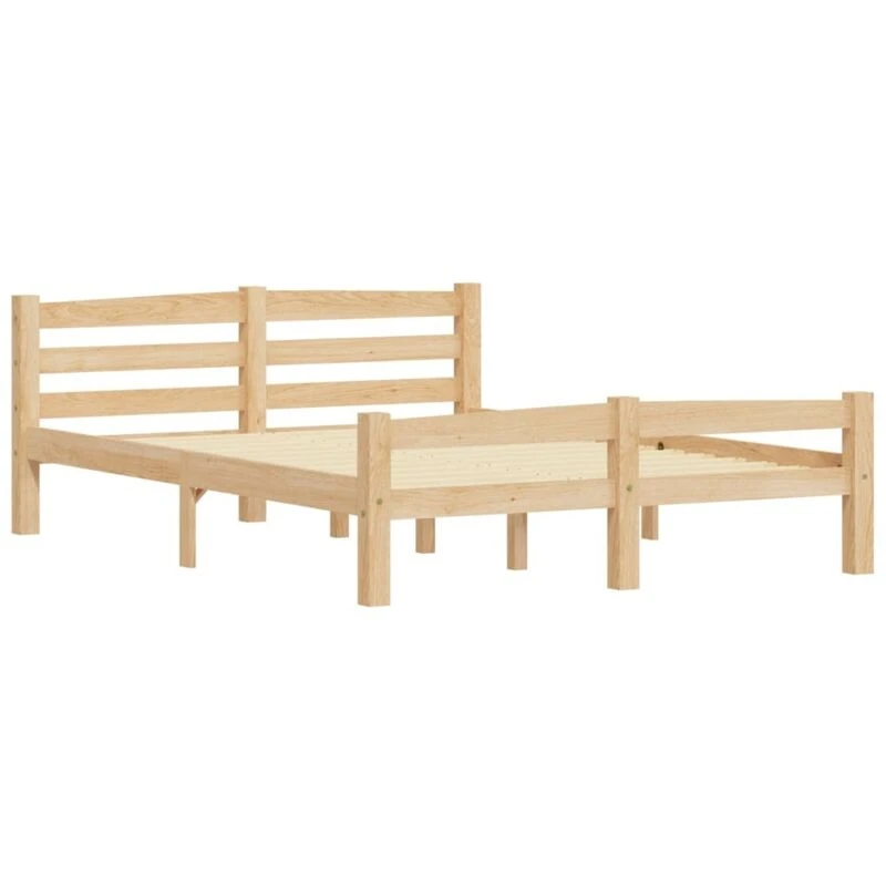 Image of VIDAXL Bed Frame without Mattress Solid Pinewood 120x200cm Vidaxl 8720286327302