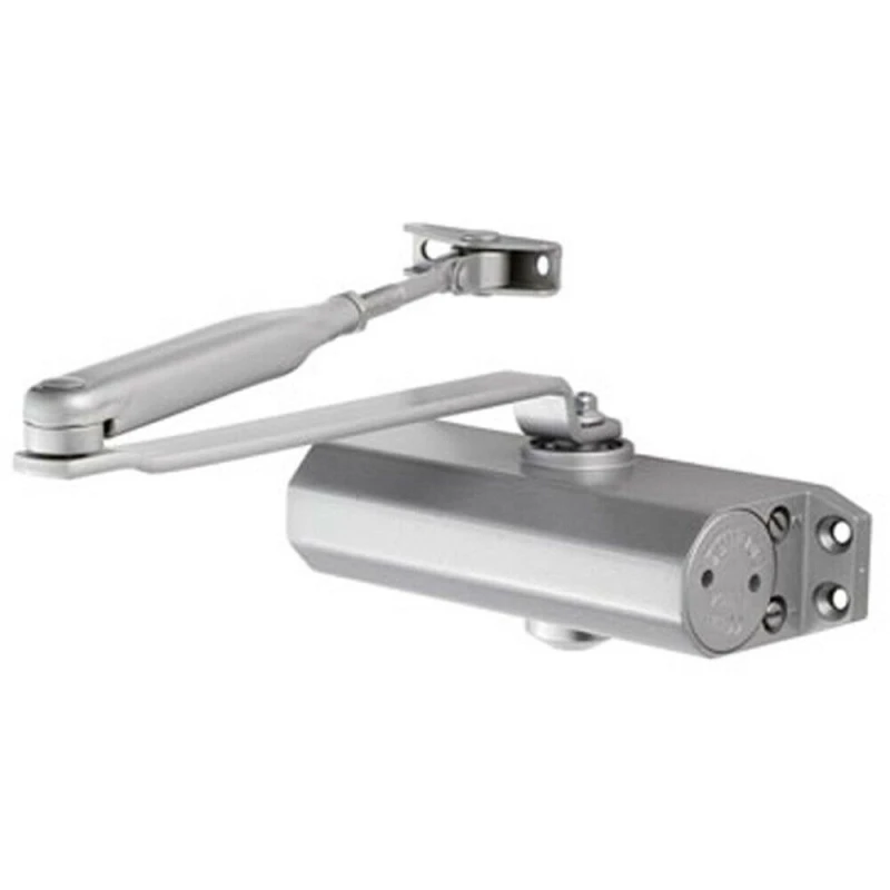 Image of Loops General Overhead Door Closer Fixed Power 165mm Centres Size 3 Silver Metallics