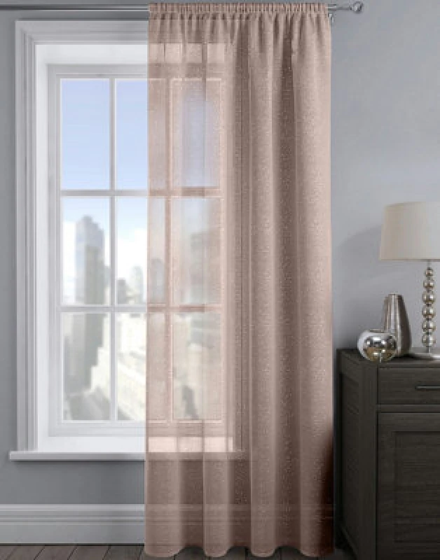 Image of Velosso Alessandria Sparkle Slot Top Voile Panel - Blush Pink