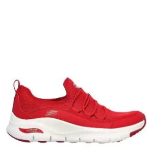 Image of Skechers Arch Fit - Lucky Thoughts Trainers - Red