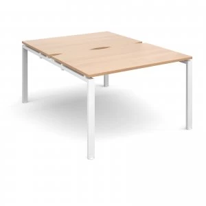 Image of Adapt II Starter Units Back to Back 1200mm x 1600mm - White Frame bee