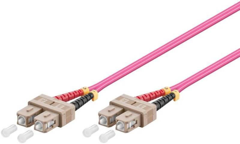 Image of Microconnect FIB222003-4 fibre optic cable 3m SC OM4 Violet