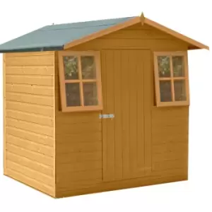 Image of Casita Single Door Tongue and Groove Garden Shed Workshop Approx 7 x 7 Feet