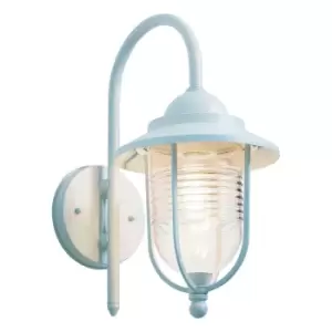 Image of Zinc ERIS Outdoor Fishermans Lantern Pale Blue