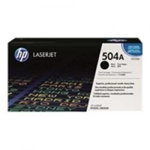 Image of HP 504A Black Laser Toner Ink Cartridge