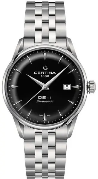 Image of Certina Watch DS-1 Mens Powermatic 80 - Black CRT-467