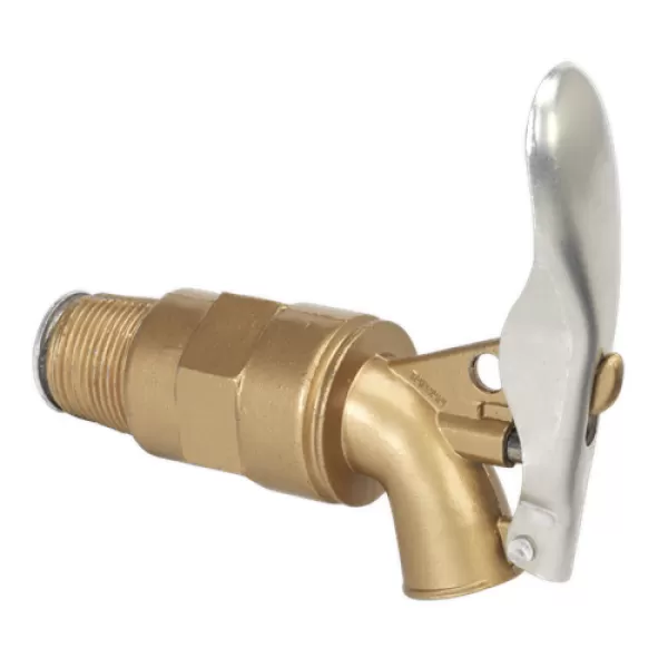 Image of Genuine SEALEY TP123 Lockable Drum Tap 3/4BSP Auto-Release