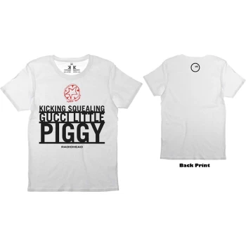 Image of Radiohead - Gucci Piggy Unisex Medium T-Shirt - White