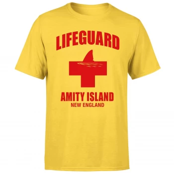 Image of Jaws Amity Island Lifeguard T-Shirt - XXL - Yellow