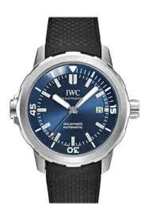 Image of IWC Aquatimer Automatic Expedition Jacques-Yves Cousteau Blue Dial Mens Watch IW329005 IW329005