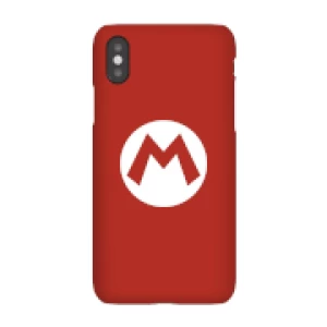 Image of Nintendo Super Mario Mario Logo Phone Case - iPhone X - Snap Case - Matte