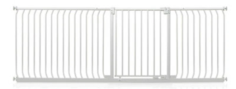 Image of Safetots Elite Pressure Safety Gate, 234Cm - 243Cm, Matt White, Pressure Fit Stair Gate