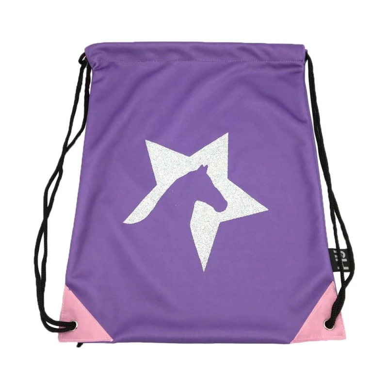 Image of Hy Zeddy Drawstring Bag in Lavender Lavender Unisex