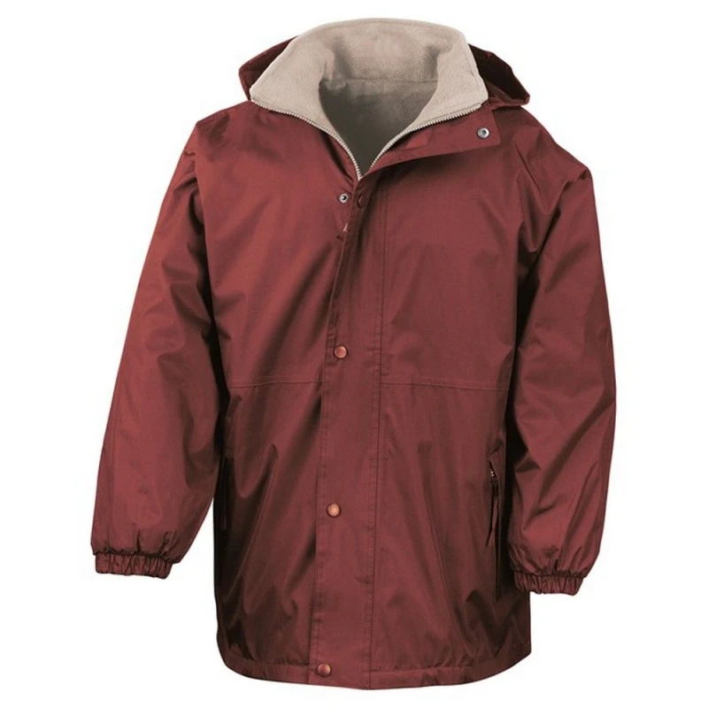 Image of Result Result Men StormDri 4000 Reversible Jacket in Burgundy Size: large Burgundy L Male 5063527365521