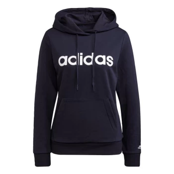 Image of adidas Essentials Logo Hoodie Womens - Legend Ink / White