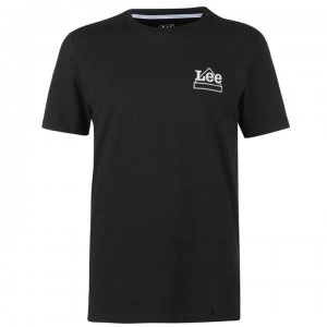 Image of Lee Jeans Lee Mini Logo T Shirt - Black