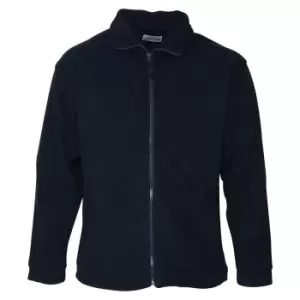 Image of Absolute Apparel Mens Brumal Full Zip Fleece (S) (Navy)