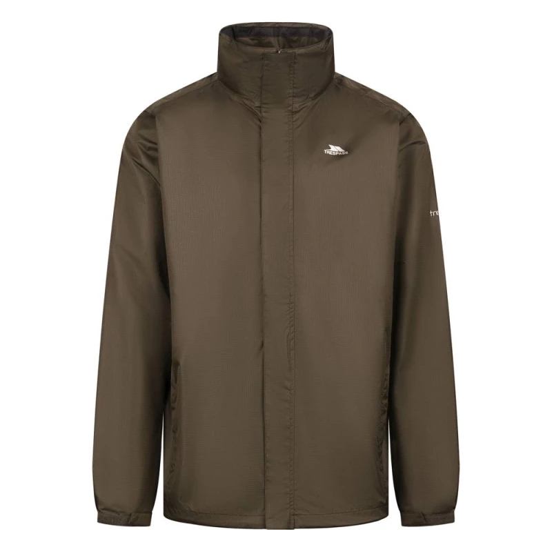 Image of Trespass Mens Fraser II Waterproof Jacket in Brown Size: XS Brown Male XS