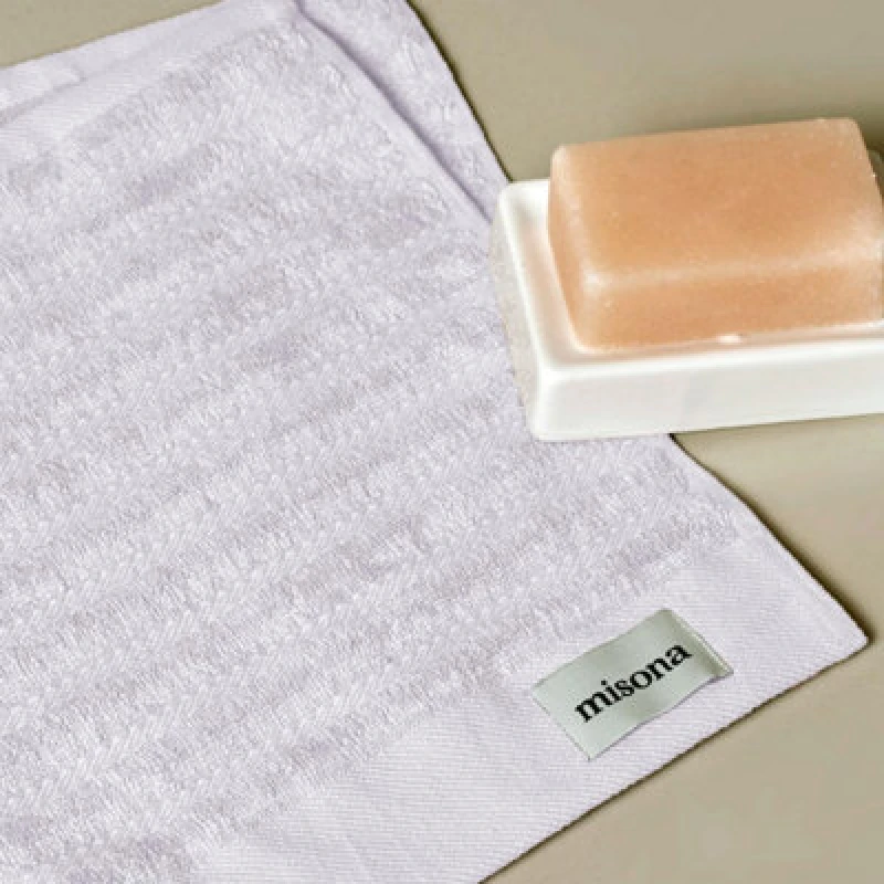 Image of Misona Organic Cotton Face Cloths Pack Of 2 - White