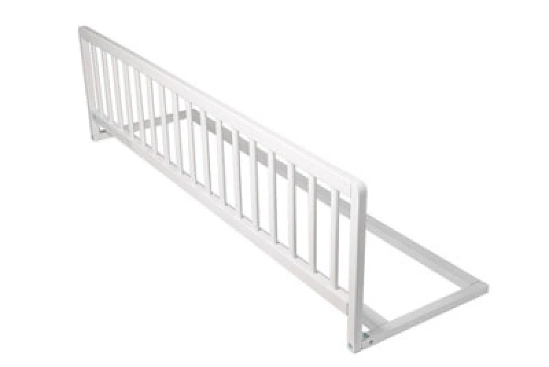 Image of Safetots Extra Wide Wooden Bed Guard, White, 38Cm High X 140Cm Wide, Toddler Bedrail For Safety, Secure Child Bed Rail