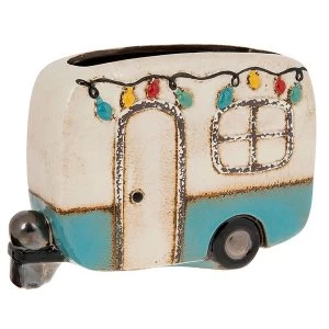Image of Village Pottery Festival Caravan Pot Blue