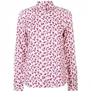 Image of Gant Gant Floral Voile Shirt - 658 CARDI RED