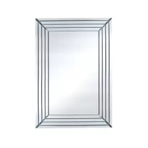 Image of Pacific Mirrored Glass Art Deco Rectangle Wall Mirror