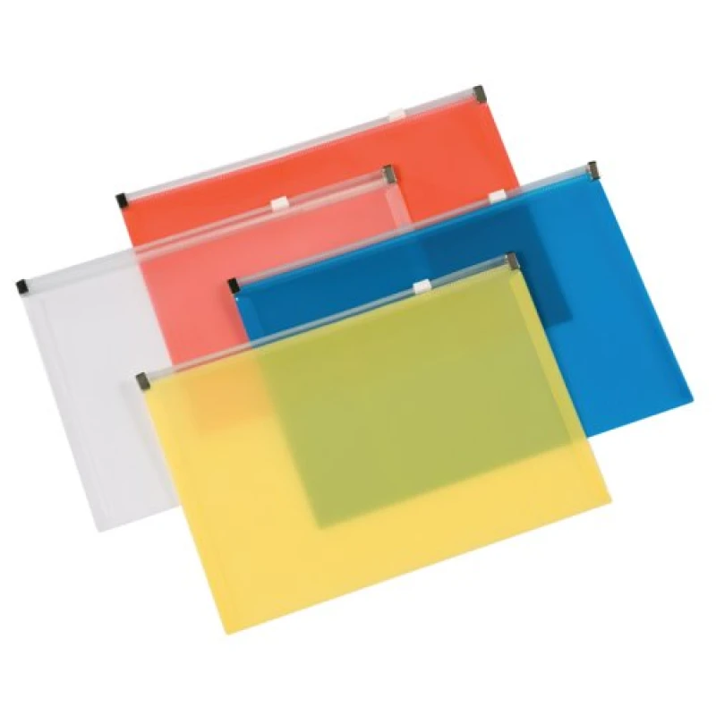 Image of Q - Connect Document Zip Wallet A5 Assorted (Pack of 20) KF16553