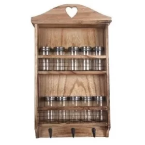 Image of Wooden Spice Wall Rack