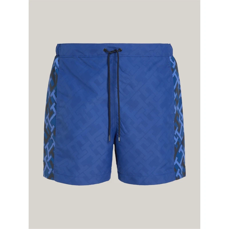 Image of Tommy Hilfiger Monogram Swim Shorts - Blue Blue S