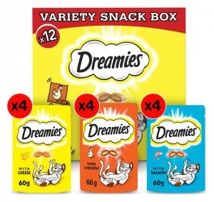 Image of Dreamies Cat Treats Variety Snack Box 12 packs