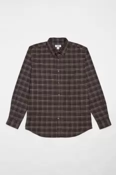 Image of Mens Brown Check Shirt
