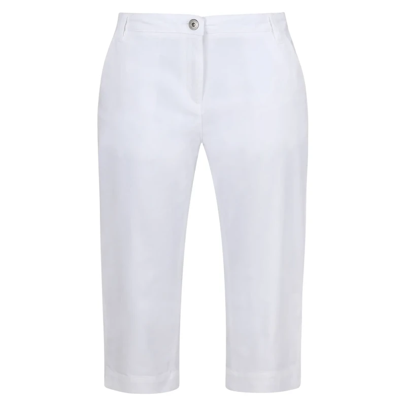 Image of Womens Trousers Regatta Bayletta Capri Blanc Female 48