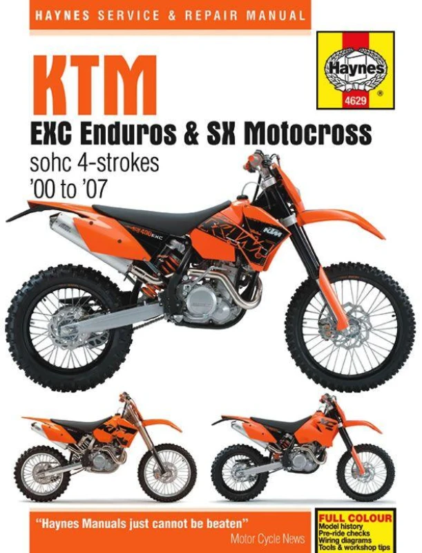 Image of 4629 - Haynes Service Manual For KTM EXC250 Racing 2002-2006 4629