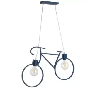 Image of Onli Bike Pendant Ceiling Light, Blue