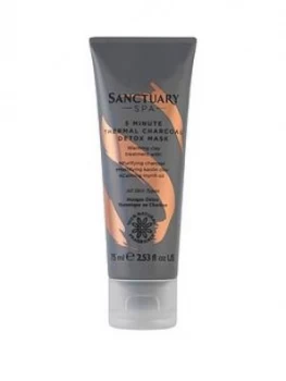 Image of Sanctuary Spa Sanctuary 5 minute Thermal Charcoal Detox Mask 75ml One Colour, Women