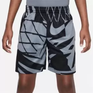 Image of Nike Dri-FIT Multi+ Big Kids (Boys') Printed Training Shorts - Grey