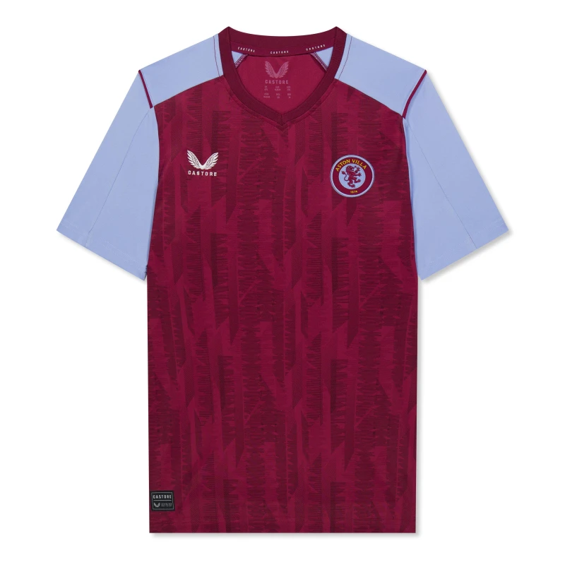 Image of Castore Aston Villa Home Shirt 2023 2024 Junior - Red Red 9 - 10 Years