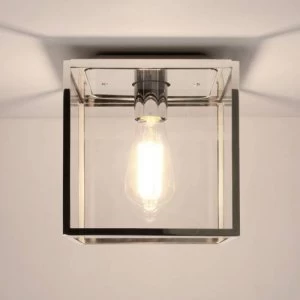 Image of 1 Light Outdoor Ceiling Light Polished Nickel, E27