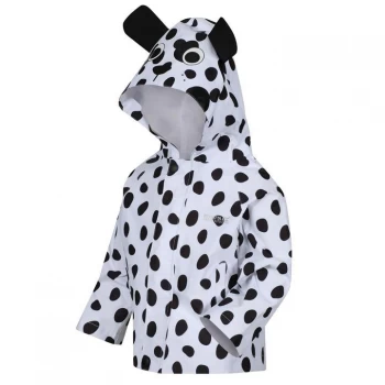 Image of Regatta Kid's Animal Waterproof Shell Character Jacket - White/BlkDog
