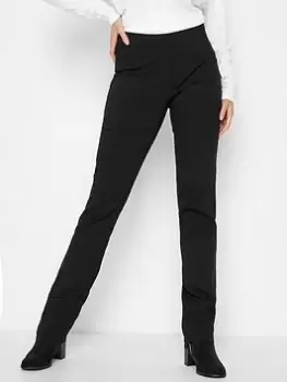 Image of Long Tall Sally Bi-stretch Straight Leg Trouser 34" - Black, Size 16, Length 38, Women