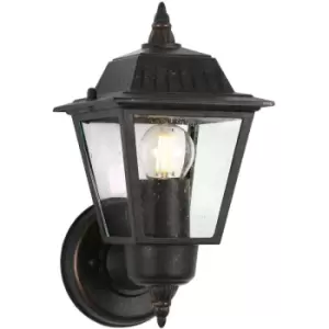 Image of Elstead Lighting - Elstead Highnam - 1 Light Outdoor Wall Lantern Light Bronze IP44, E27