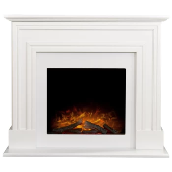 Image of Adam Sandwell Electric Fire Suite - White